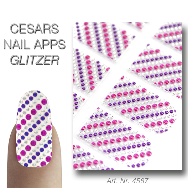 Cesars Nail App 7 Glitzer